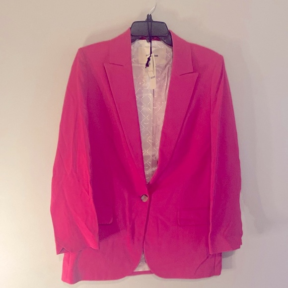 NWT Zadig & Voltaire Barbie Pink Career Silk Suit Retail $578 - Picture 2 of 5